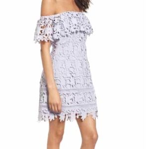 Nordstrom’s ASTR lavender off the shoulder dress